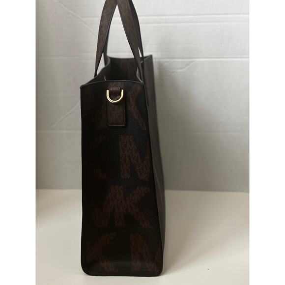 Michael Kors Kenly Large Signature Logo Tote W/ Detachable Crossbody Strap - Picture 12 of 16